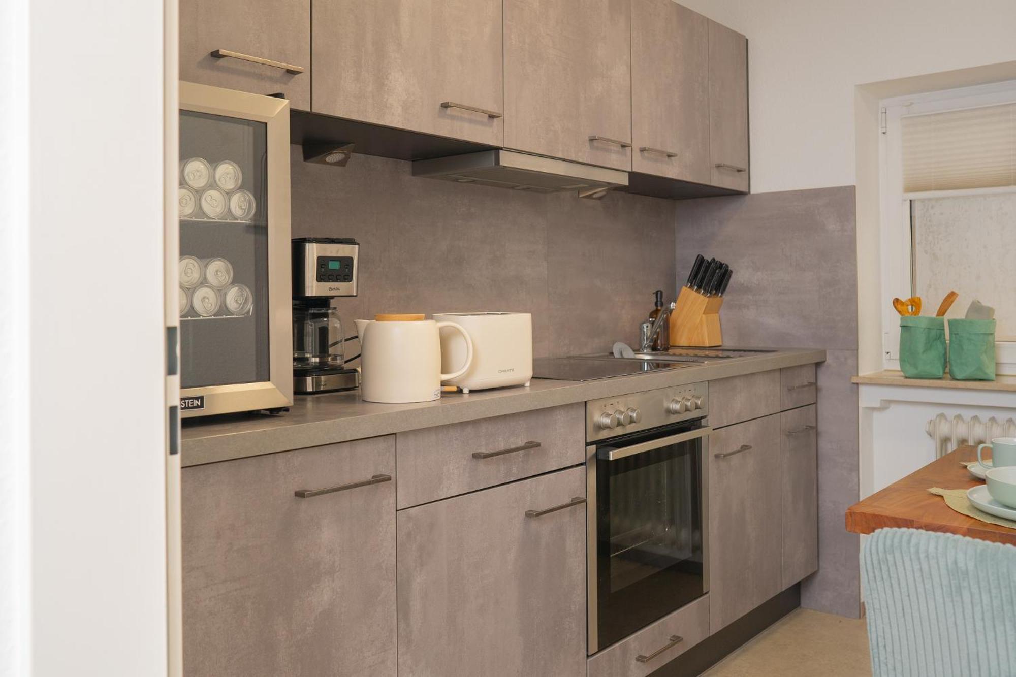 Einzigartiges Scandi Apartment - Innenstadt Mit Parkplatz, Balkon & Wlan - Perfekt Fuer Radfahrer Ридлинген Екстериор снимка